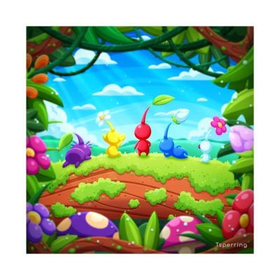 Pikmin Throw Pillow Official Pikmin Merch