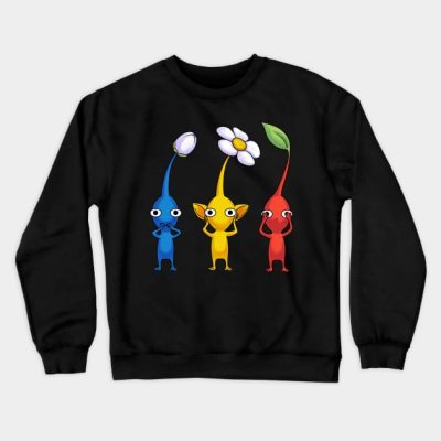 Three Wise Pikmin Crewneck Sweatshirt Official Pikmin Merch