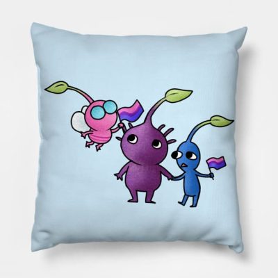 Pride Pikmin Bi Throw Pillow Official Pikmin Merch