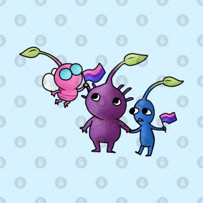Pride Pikmin Bi Throw Pillow Official Pikmin Merch