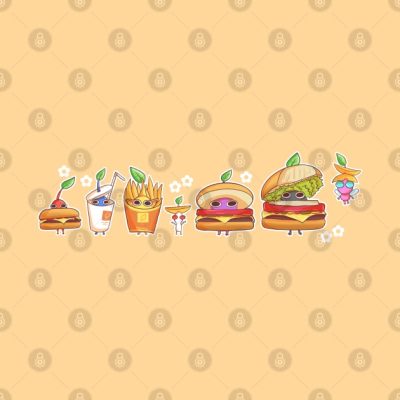 Burger Pikmin Throw Pillow Official Pikmin Merch