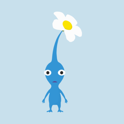 Blue Pikmin Throw Pillow Official Pikmin Merch