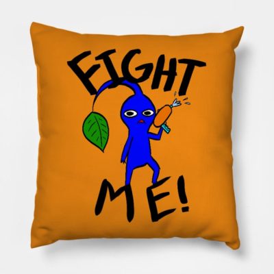 Fight Me Blue Pikmin Throw Pillow Official Pikmin Merch