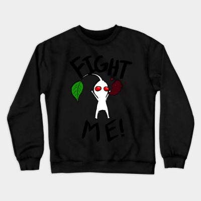 Fight Me White Pikmin Crewneck Sweatshirt Official Pikmin Merch