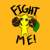 Fight Me Yellow Pikmin Throw Pillow Official Pikmin Merch