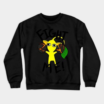 Fight Me Yellow Pikmin Crewneck Sweatshirt Official Pikmin Merch