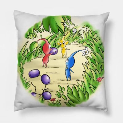 The Curious Pikmin Throw Pillow Official Pikmin Merch