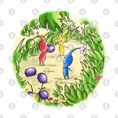 The Curious Pikmin Throw Pillow Official Pikmin Merch