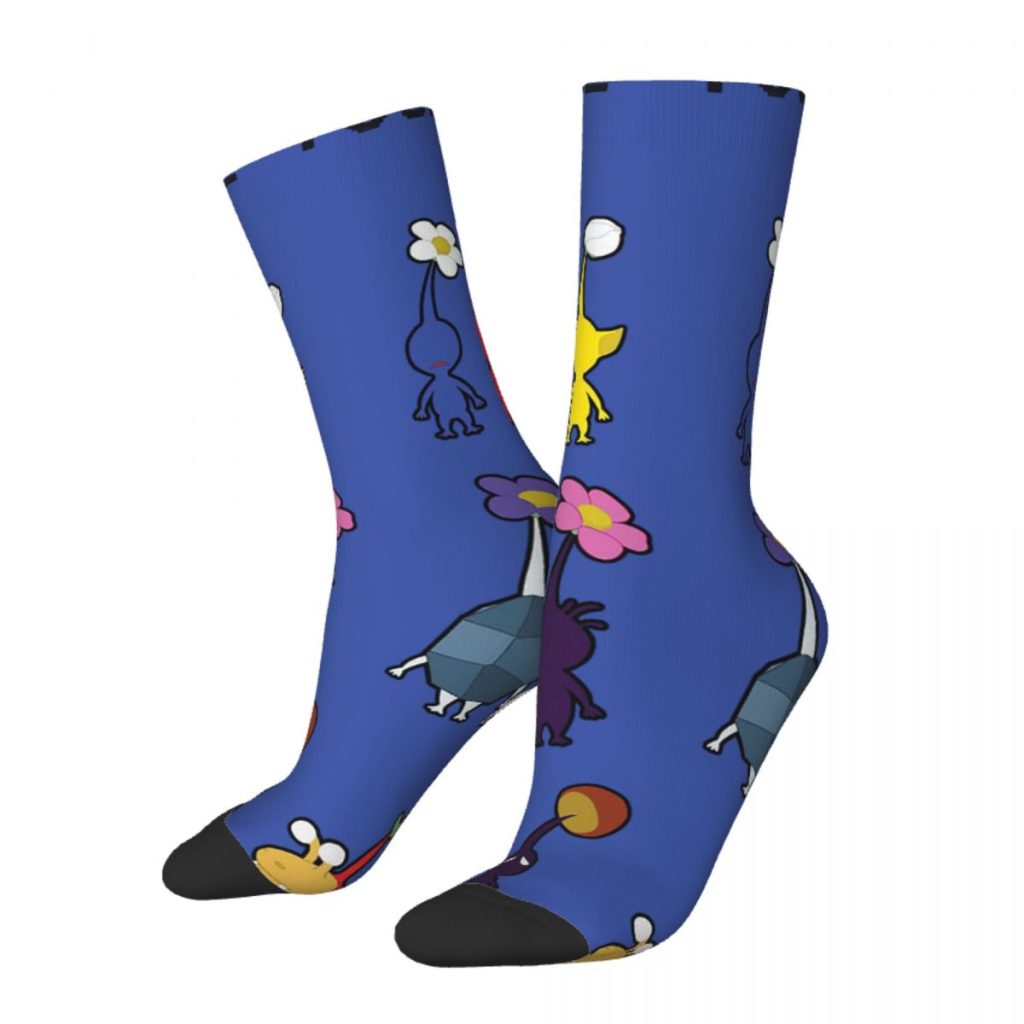 Happy Funny Men s Socks Pikmin Fauna Retro Harajuku Pikmin Fauna Street Style Novelty Seamless Crew 1 - Pikmin Shop
