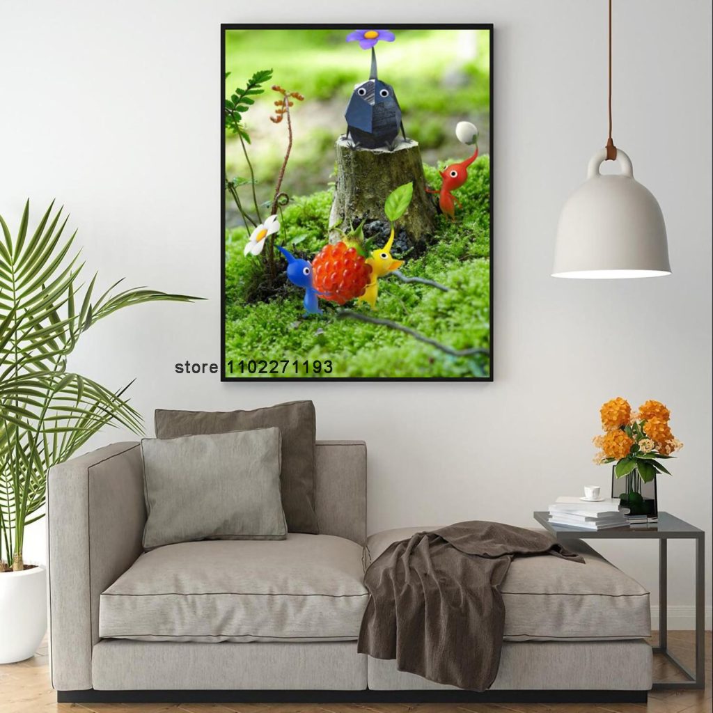 Pikmin 3 Deluxe Decoration Art 24x36 Poster Wall Art Personalized Gift Modern Family bedroom Decor Canvas 1 - Pikmin Shop