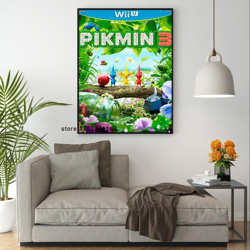Pikmin 3 Deluxe Decoration Art 24x36 Poster Wall Art Personalized Gift Modern Family bedroom Decor Canvas - Pikmin Shop