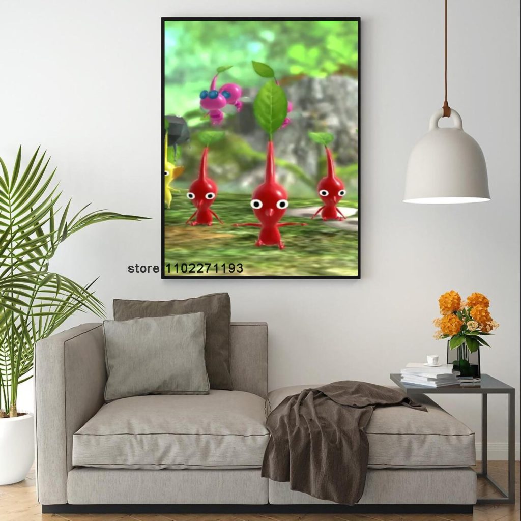 Pikmin 3 Deluxe Decoration Art 24x36 Poster Wall Art Personalized Gift Modern Family bedroom Decor Canvas 15 - Pikmin Shop