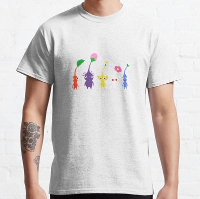 Cute Pikmin Pattern Classic T-Shirt Official Pikmin Merch