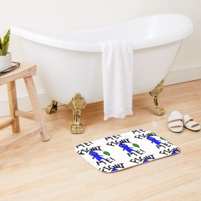 Fight Me! (Blue Pikmin) Bath Mat Official Pikmin Merch