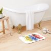 Red Blue And Yellow Pikmin Bath Mat Official Pikmin Merch