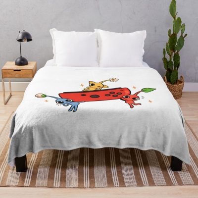 Pikmin Meme Throw Blanket Official Pikmin Merch