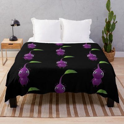 Purple Pikmin Throw Blanket Official Pikmin Merch