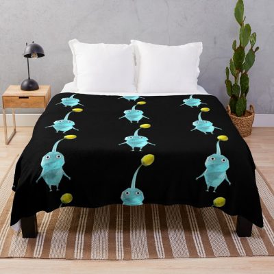 Ice Pikmin Throw Blanket Official Pikmin Merch