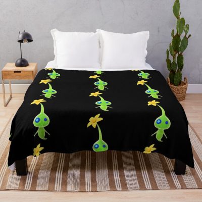 Glow Pikmin Throw Blanket Official Pikmin Merch