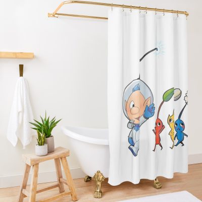 Pikmin 3 Alph Premium Scoop Shower Curtain Official Pikmin Merch