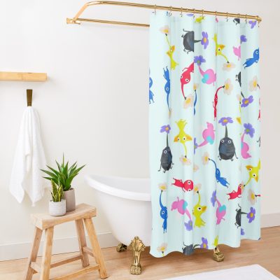 Pikmin Shower Curtain Official Pikmin Merch