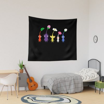 Cute Pikmin Pattern Tapestry Official Pikmin Merch