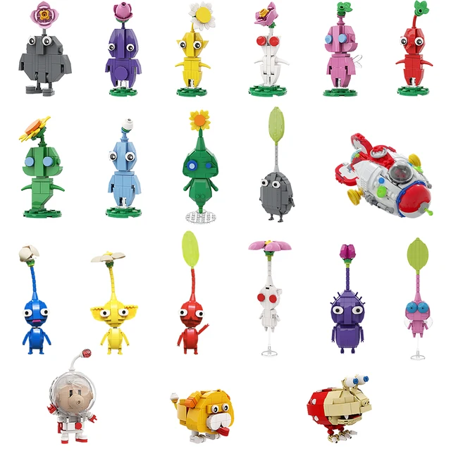 Gobricks MOC Anime Pikmined Hocotate Olimar Asteroid Bricks Set Monster Game Figures Captain Olimar Building Block.jpg 640x640 26 - Pikmin Shop