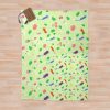 Cute Pikmin Pattern Throw Blanket Official Cow Anime Merch