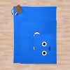 Blue Pikmin Face Throw Blanket Official Cow Anime Merch