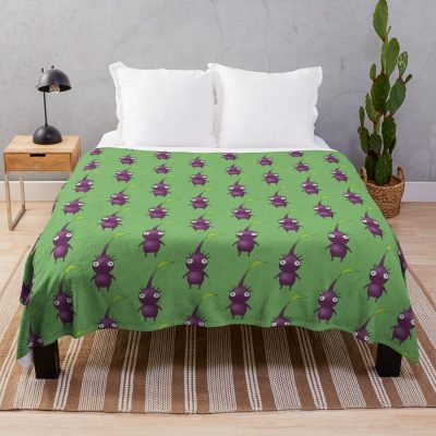 Purple Pikmin Throw Blanket Official Cow Anime Merch