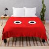 Red Pikmin Face Throw Blanket Official Cow Anime Merch