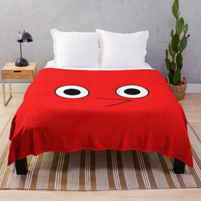 Red Pikmin Face Throw Blanket Official Cow Anime Merch