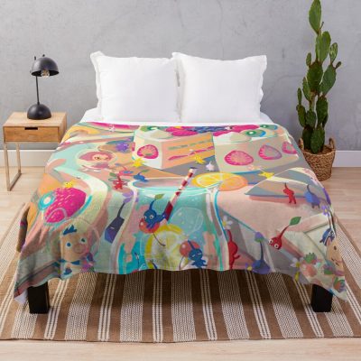 Pikmin 4 Throw Blanket Official Cow Anime Merch