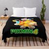 Pikmin, Pikmin 4, Rescue Pup Oatchi, Pikmin 2023, Balck Throw Blanket Official Cow Anime Merch