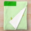  Pikmin, Pikmin 4, Rescue Pup Oatchi, Pikmin 2023, Black, Green Throw Blanket Official Cow Anime Merch