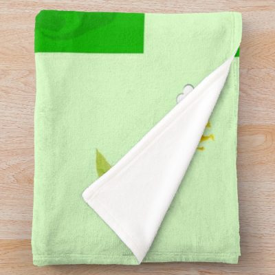 Pikmin, Pikmin 4, Rescue Pup Oatchi, Pikmin 2023, Black, Green Throw Blanket Official Cow Anime Merch