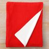 Red Pikmin Face Throw Blanket Official Cow Anime Merch