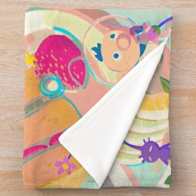 Pikmin 4 Throw Blanket Official Cow Anime Merch