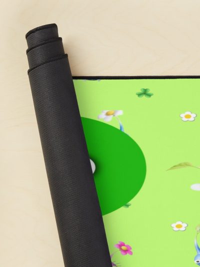 Pikmin, Pikmin 4, Rescue Pup Oatchi, Pikmin 2023, Logo. Green Mouse Pad Official Cow Anime Merch