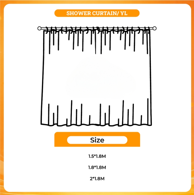 3D shower curtain - Pikmin Shop